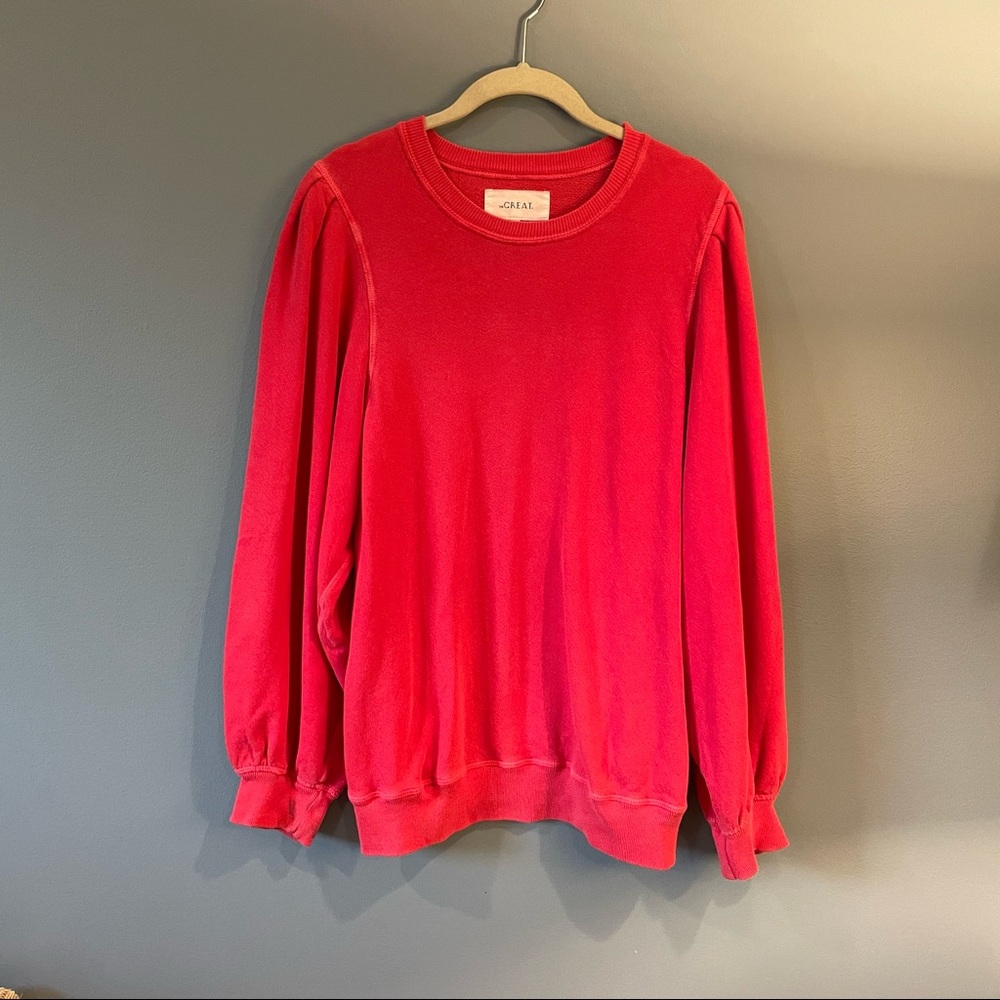 The Great Pleat Sleeve Sweatshirt, size 3